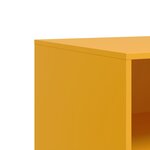 vidaXL Meubles TV 2 Pièces jaune moutarde 67x39x44 cm acier