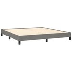 vidaXL Cadre de lit Gris foncé 160 x 200 cm Tissu