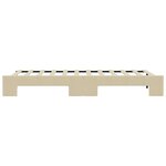 vidaXL Lit de jour avec gigogne sans matelas crème 80x200 cm