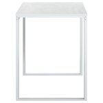 Bureau table poste de travail meuble d'ordinateur informatique étude d'ordinateur 110 x 60 x 73 cm Aggloméré blanc 02_0023712