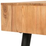 vidaXL Table à écrire Bois d'acacia massif 118 x 45 x 76 cm