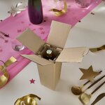 10 Caisses carton renforcées pour 1 bouteille