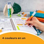 Lot de 3 Stylos Bille 4 Couleurs Velours BIC