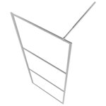vidaXL Paroi de douche et étagère Chrome 100x195cm Verre ESG&Aluminium