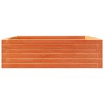 vidaXL Jardinière cire marron 80x80x23 cm bois de pin massif