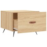 vidaXL Tables basses 2 Pièces chêne sonoma 50x50x40 cm bois d'ingénierie