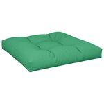 vidaXL Coussin de palette vert 80x80x12 cm tissu