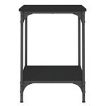 vidaXL Table basse noir 40x40x55 cm bois d'ingénierie
