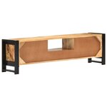 vidaXL Meuble TV 140x30x40 cm Bois de manguier brut