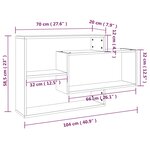 vidaXL Étagère murale Chêne marron 104x20x58 5 cm Bois d'ingénierie