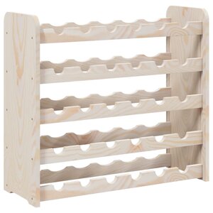 vidaXL Casier à vin 67 5x25x60 cm Bois de pin massif