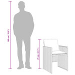 vidaXL Ensemble à manger de jardin et coussins 15 Pièces mélange beige