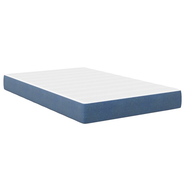 Matelas à ressorts ensachés vidaXL Bleu Medium 120x200x20 cm en tissu