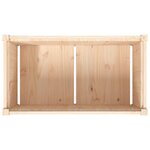 vidaXL Jardinières 2 Pièces bois de pin massif