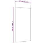 vidaXL Miroir de porte Doré 50x100 cm Verre et aluminium