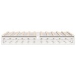 vidaXL Cadre de lit sans matelas blanc 160x200 cm bois de pin massif