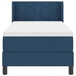 Lit à ressorts vidaXL avec matelas bleu 80x200 cm tissu