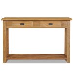 vidaXL Table console teck massif 120x30x80 cm