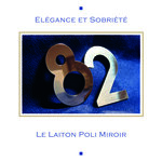 N° 2 en Laiton  adhésif puissant  50 mm x 2 mm