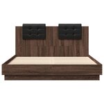 vidaXL Cadre de lit sans matelas chêne marron 120x200 cm