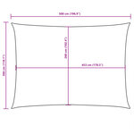 vidaXL Voile de parasol tissu oxford rectangulaire 3x5 m terre cuite