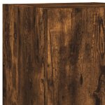vidaXL Unités murales TV avec LED 5 Pièces chêne fumé bois d'ingénierie