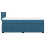 vidaXL Sommier à lattes de lit avec matelas bleu 100x200 cm
