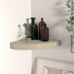 vidaXL Étagère d'angle flottante chêne 25x25x3 8 cm MDF