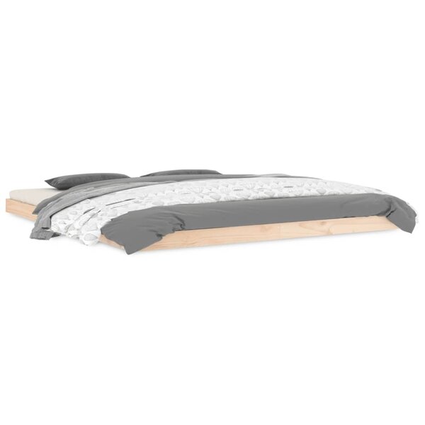 vidaXL Cadre de lit 180x200 cm Super King bois de pin massif
