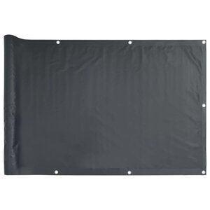 vidaXL Écran d'intimité de balcon anthracite 300x90 cm PVC