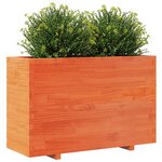 vidaXL Jardinière cire marron 110x40x72 5 cm bois de pin massif