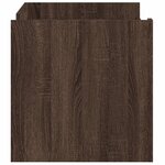 vidaXL Table basse chêne marron 100x50x50 cm bois d'ingénierie