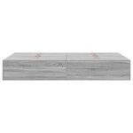 Cadre de lit de rangement vidaXL Gris Sonoma 120x200 cm