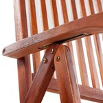 vidaXL Ensemble à manger d'extérieur 7 Pièces Bois d'acacia solide