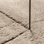 vidaXL Tapis HUARTE à poils courts doux et lavable sable Ø 200 cm