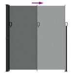 vidaXL Auvent latéral rétractable anthracite 220x600 cm
