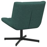 vidaXL Chaise d'Appoint Vert foncé Polyester Standard