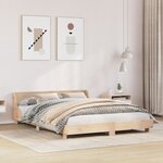 vidaXL Cadre de lit sans matelas 135x190 cm bois de pin massif