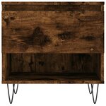 vidaXL Tables basses 2 Pièces chêne fumé 50x46x50 cm bois d'ingénierie