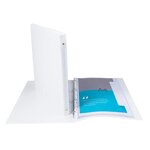 Classeur 4 Anneaux 15mm Polypropylène Opaque 5/10e Krea Cover - A4 - Blanc - X 20 - Exacompta