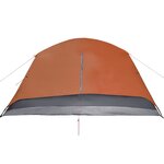 vidaXL Tente de camping avec porche 4 personnes orange imperméable