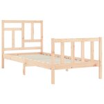 vidaXL Cadre de lit sans matelas bois de pin massif
