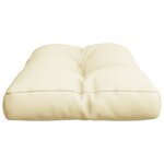 vidaXL Coussin de palette crème 70x40x12 cm tissu