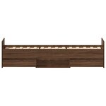 vidaXL Cadre de lit sans matelas chêne marron 90x190 cm