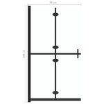 vidaXL Paroi de douche pliable Verre ESG transparent 90x190 cm