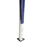 Tonnelle barnum de jardin pliant anti-UV + sac de transport acier Oxford 3 x 3 x 2 55 m bleu