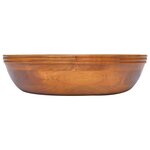 vidaXL Lavabo Bois de teck massif Φ40x10 cm