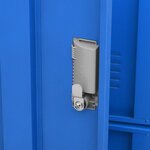 vidaXL Armoire à casiers Gris clair et bleu 90x45x92 5 cm Acier