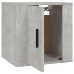 vidaXL Meuble TV mural Gris béton 40x34 5x40 cm