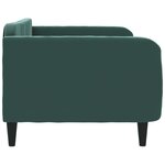 vidaXL Lit de repos sans matelas vert foncé 90x200 cm velours
